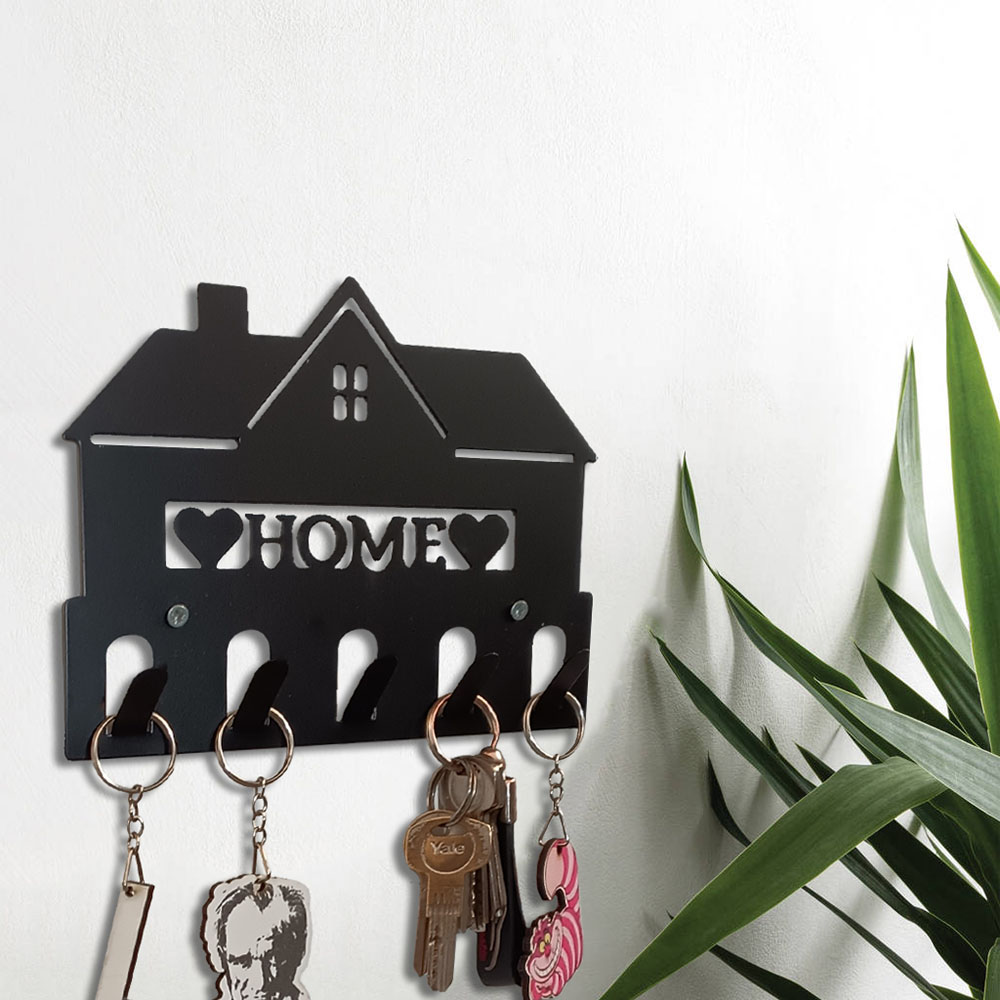 Metal Anahtarlık Askılığı Home Kalp ve Ev  Model 007S